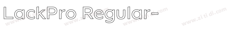 LackPro Regular字体转换